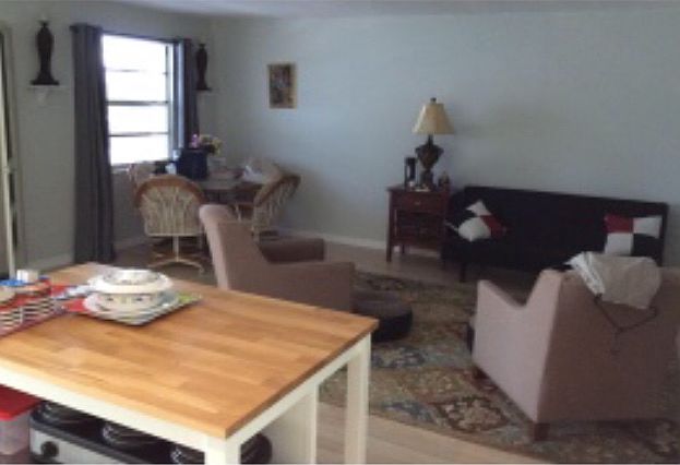 Kitchen Island and Living Ro