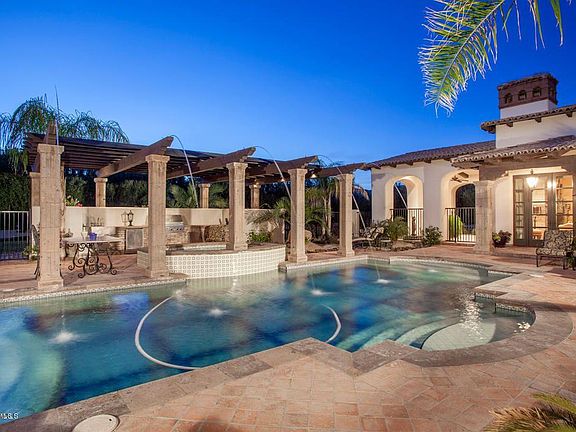 Soothing water feature adds to the ambiance