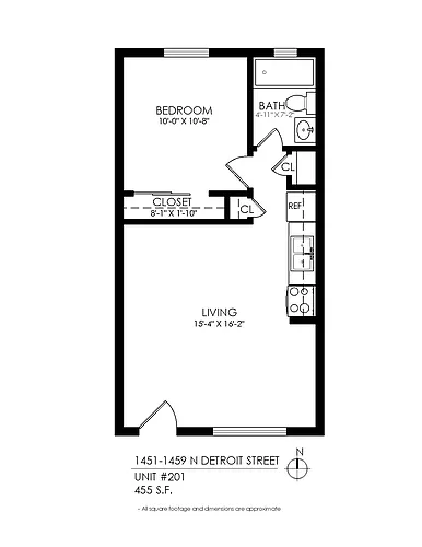 Floor plan 1 Bedroom