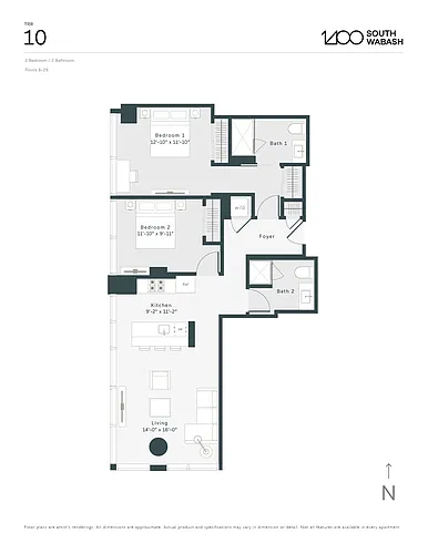 Floor plan T6