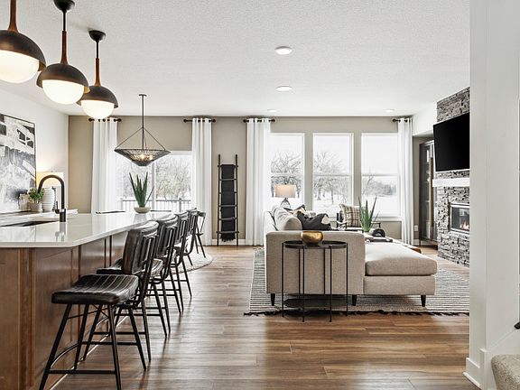 Gazing into the kitchen standing in the entry way