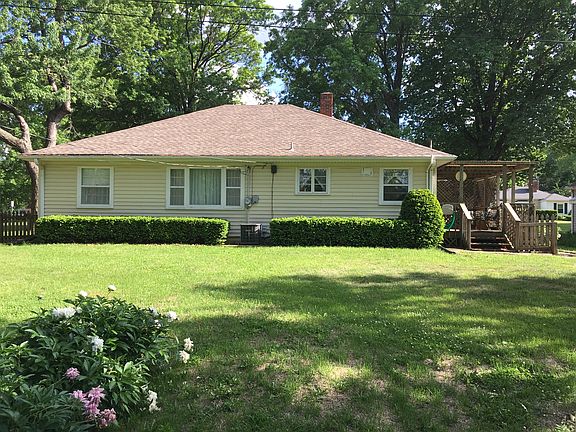Backyard view of house