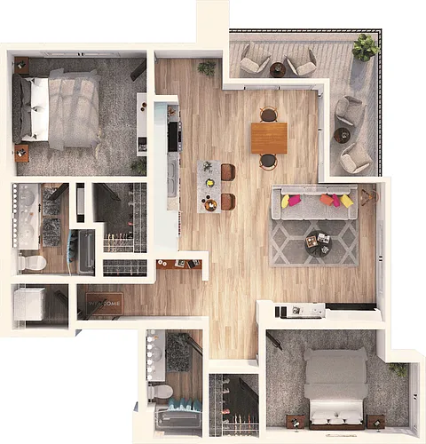 Floor plan Hawthorne