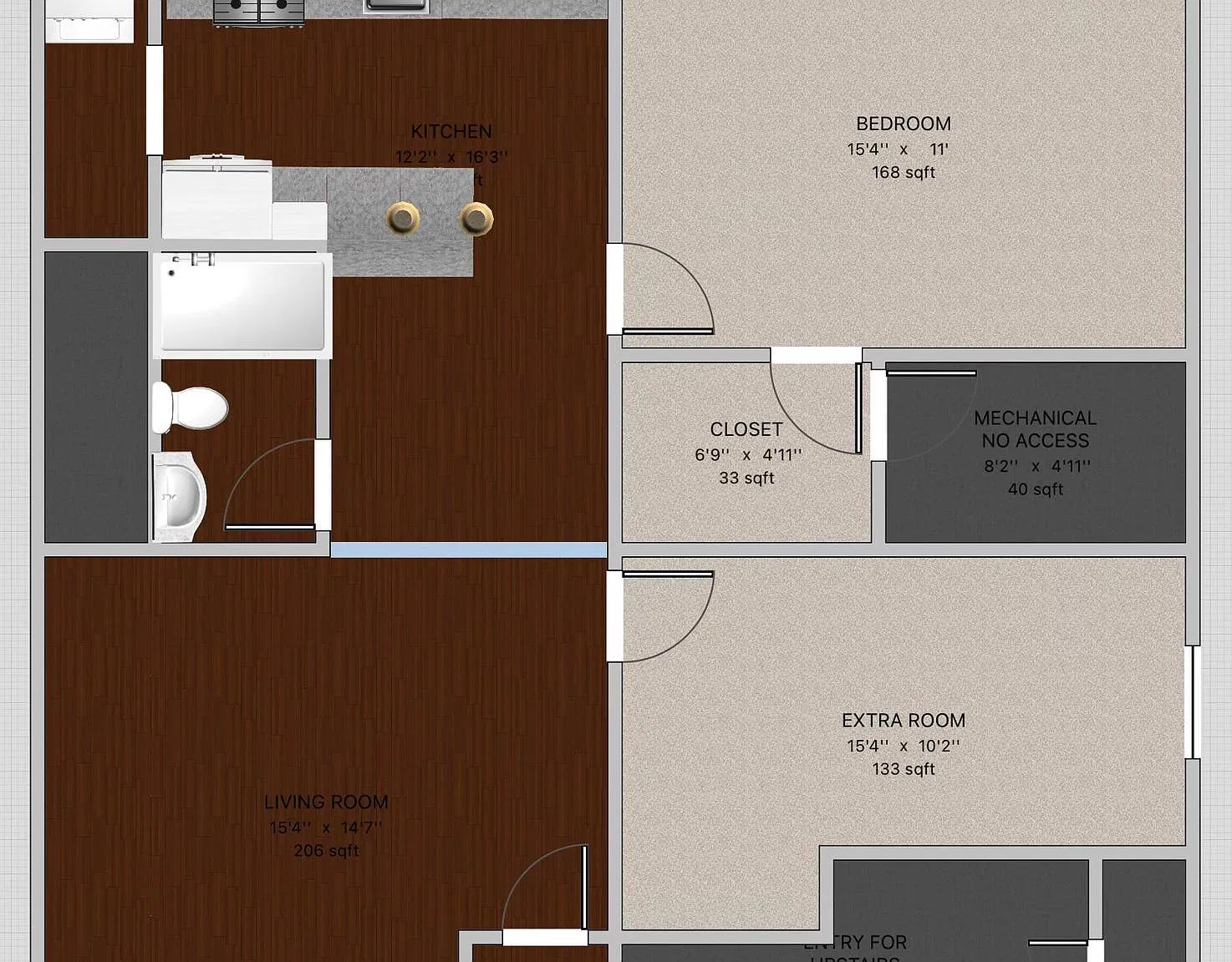 2 bed, 1.0 bath, 750 sqft, $1,800 — Photo 2