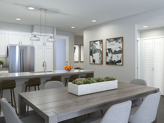 Kitchen and dining area