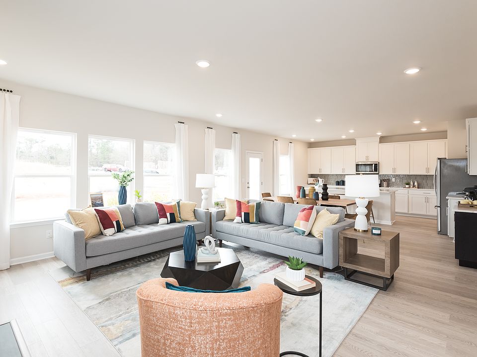 The Taylorsville floorplan with the Lush White interior package modeled at Parkside at Grayson.