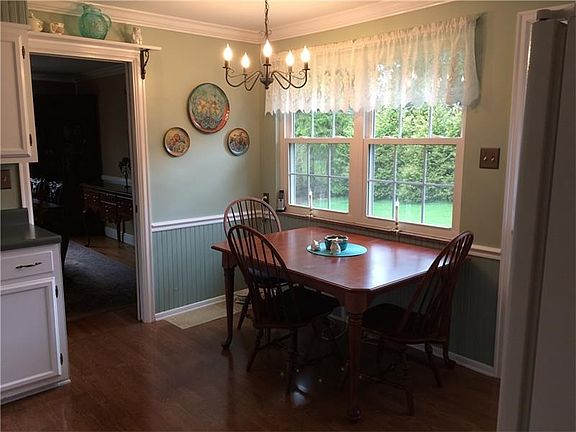 Eat in kitchen with window that overlooks the private back yard.