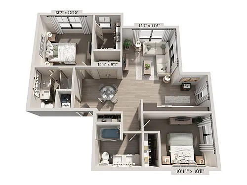Floor plan B1