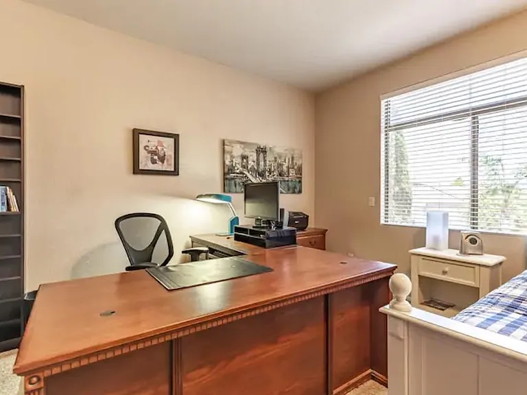 Desk in master bedroom