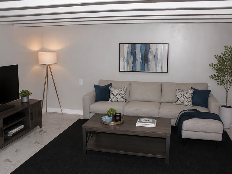 Photo of what the living room could look like furnished