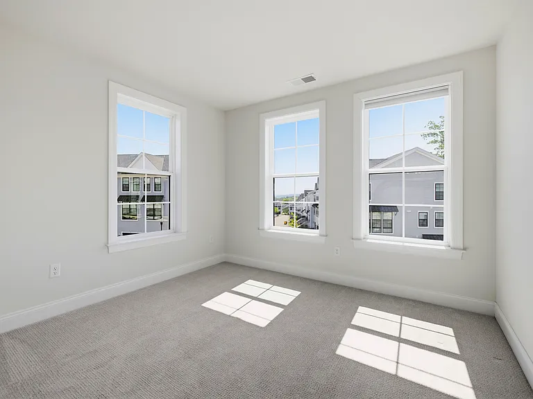 The 3rd bedroom has a closet and lovely natural light.