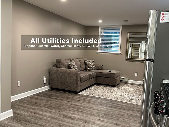 Roomy living room area