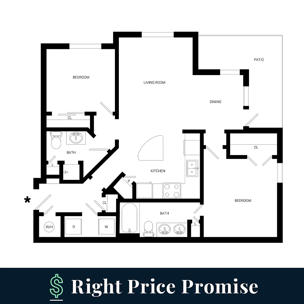 Floor plan Monroe