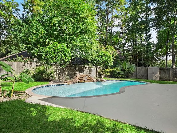 Another view of the saltwater pool. Plenty of deck space for pool furniture.
