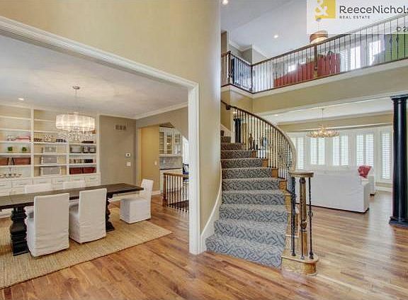 Walnut hardwoods are all throughout the main floor.