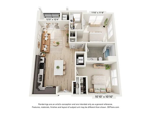 Floor plan HH-2x1P
