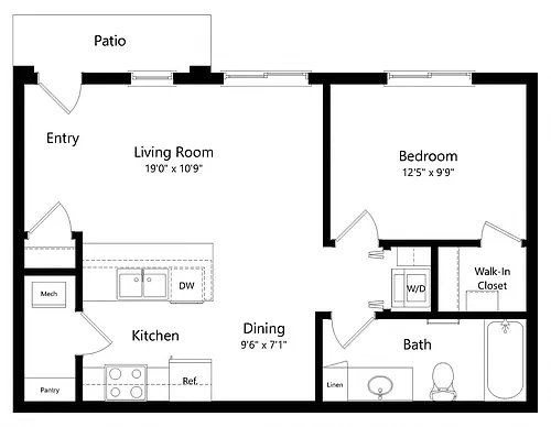 Floor plan Gable (Villa)