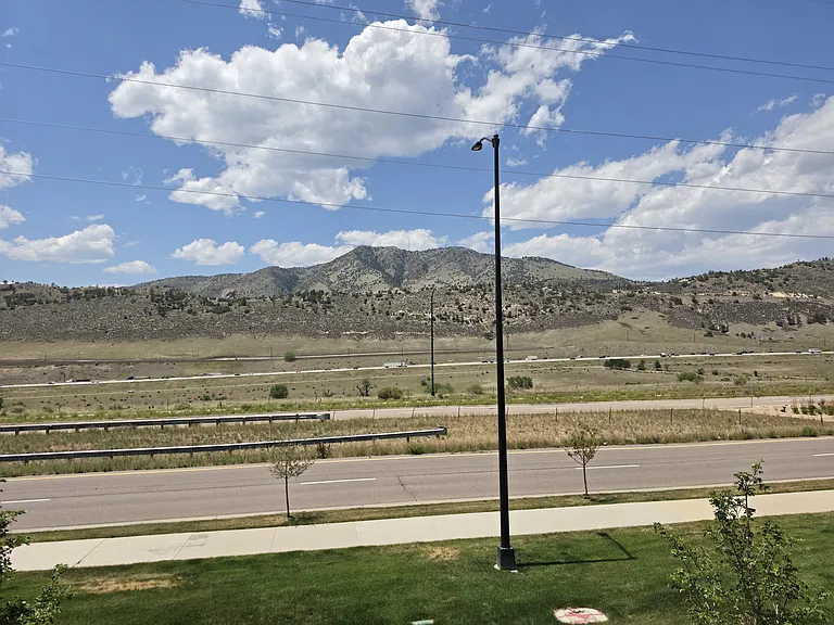 The view from the balcony