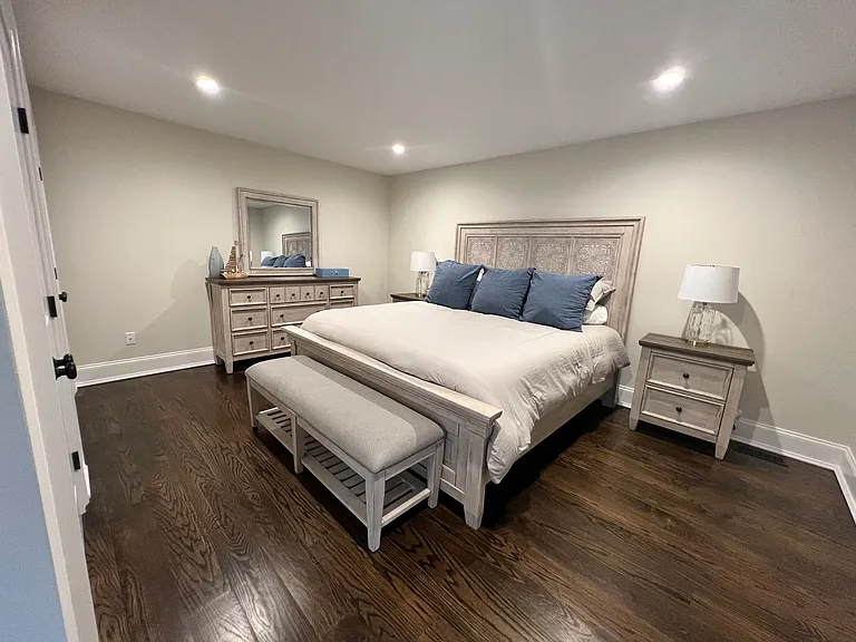 Guest bed #3- king bed, located in its own wing of the house with kitchenette, living room and full bath