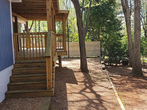 Back side to deck