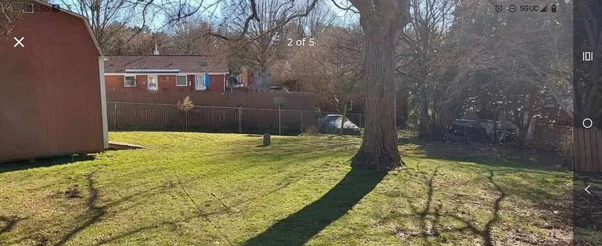 Large 
fenced backyard and storage building with ele trinity - 213 Eden Cir
