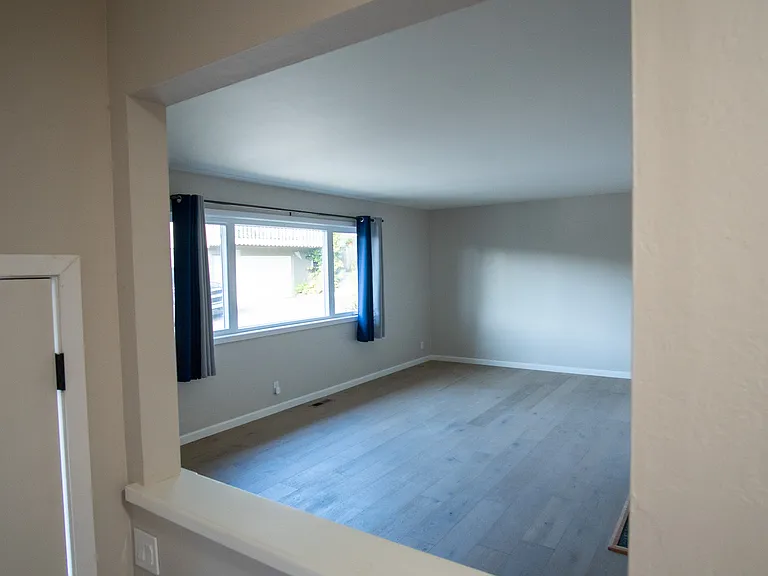 View from entryway to living room