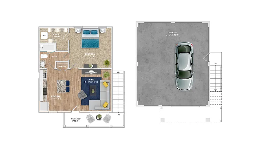 Floor plan Amelia Garage