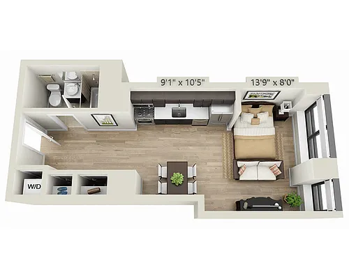 Floor plan Studio E1C