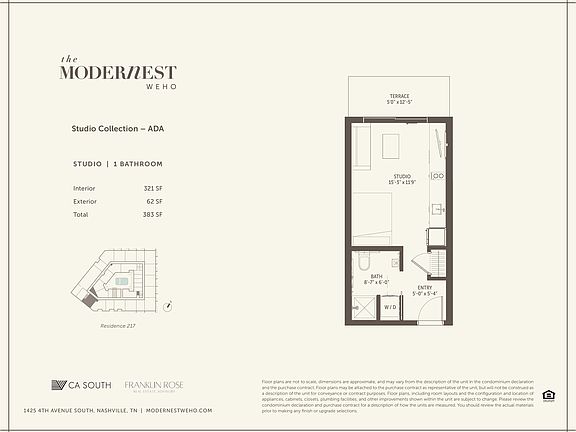 Modernest WeHo Studio - ADA