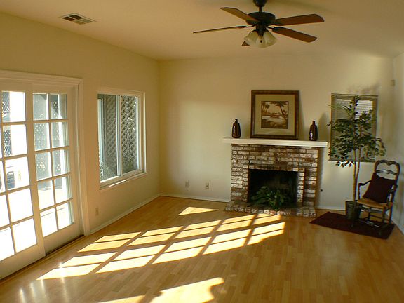 Family room with fireplace
