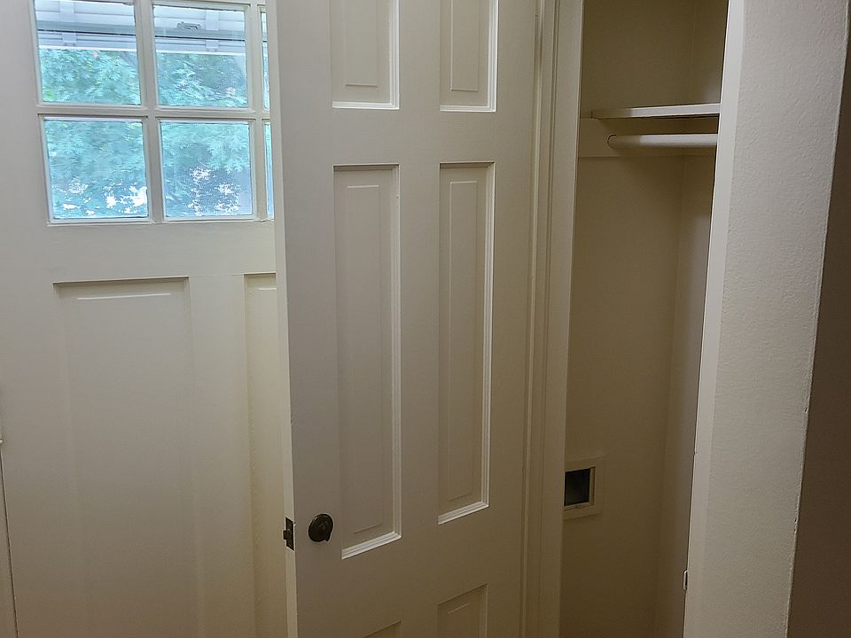 Front door and closet