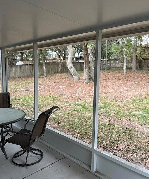 Backyard from master's doorway