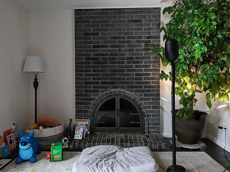 Family Room with a fireplace