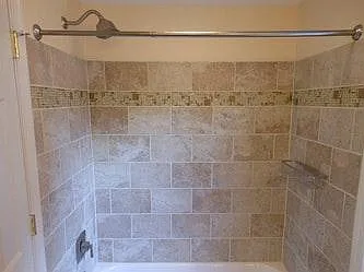Tile detail in bathroom