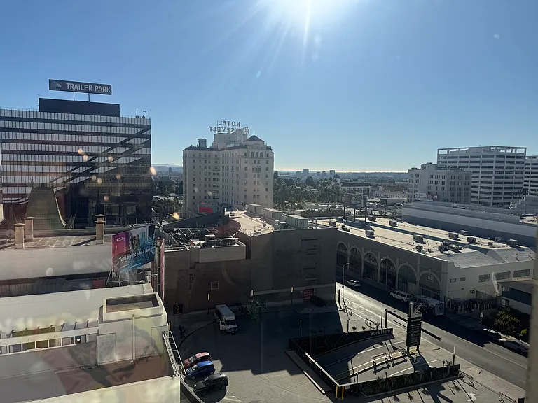Our South facing units have views of Hollywood and all the way to the ocean!