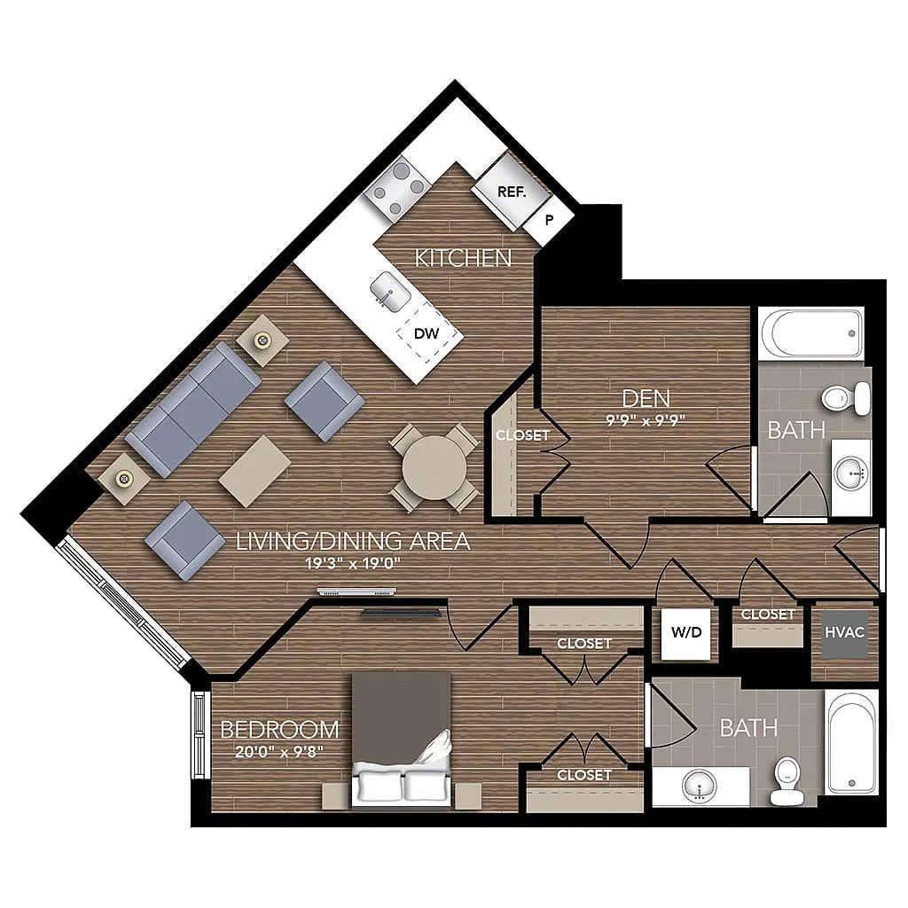 Floor plan A9 Den