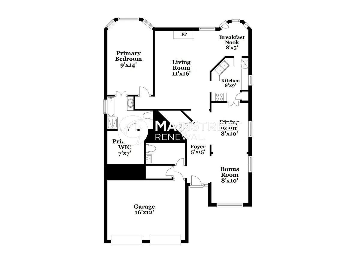 Floor Plan - 1109 Brevito Dr