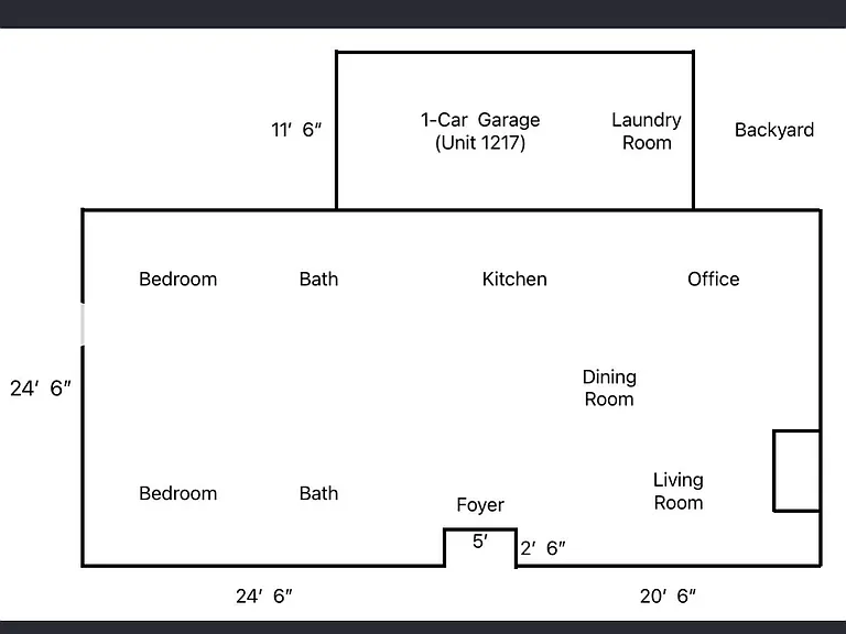 Floor plan layout, storage over garage, don't share a wall & only connect where the garages adjoin.