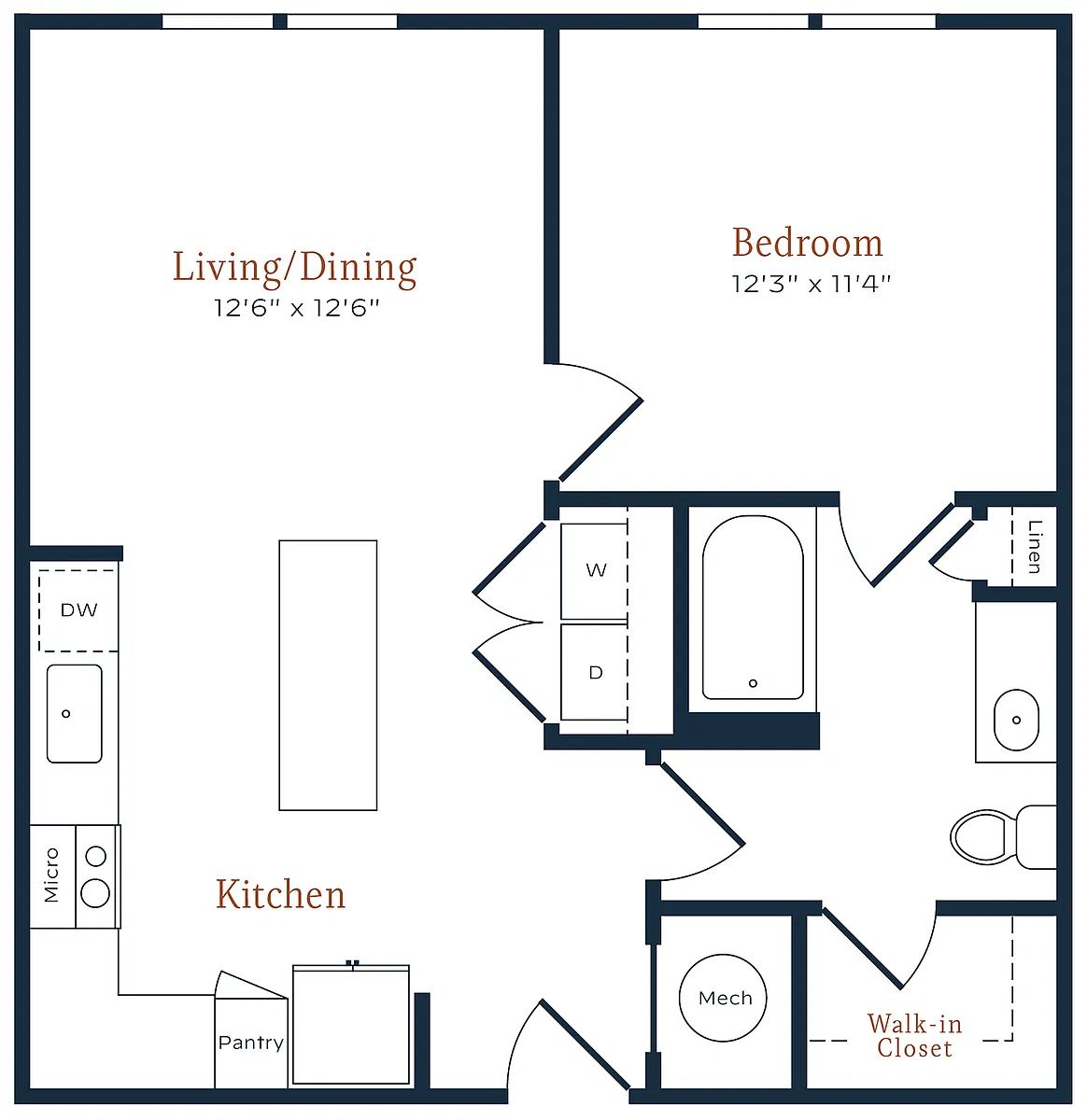 Floor plan A1 60 - Essential Housing