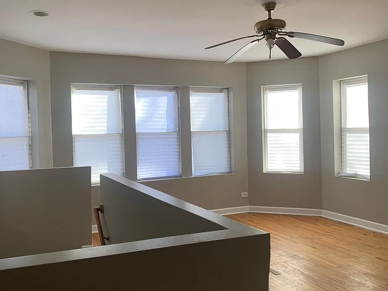 Upper Level Living Space showing lower level entry
