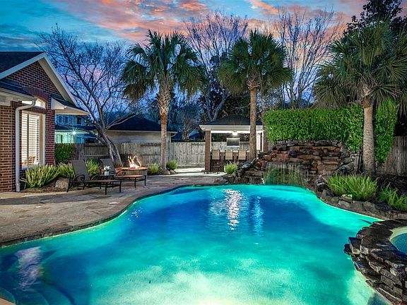 Situated on a third of an acre lot, the home boasts a beautiful pool, spa, outdoor kitchen and firepit. 22815 Chaus is 5443 square feet of beautiful, ready to move into living space.