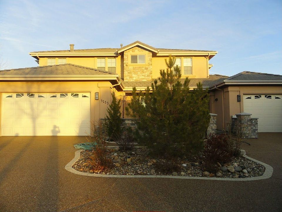 Front of the house with large circular driveway
