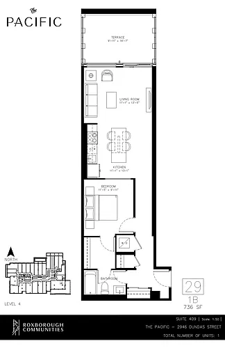 Floor plan 1 bedroom 1 bath 1 Bed 1 Bath 17