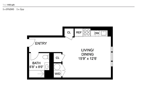 Floor plan Studio