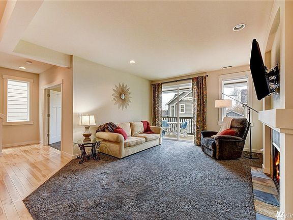 The open door to on the left of the photo leads in to your office/den. 