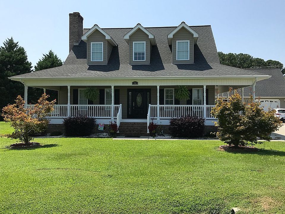 Front view wrap around porch