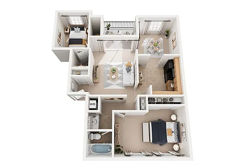 Floor plan 2 Bedroom
