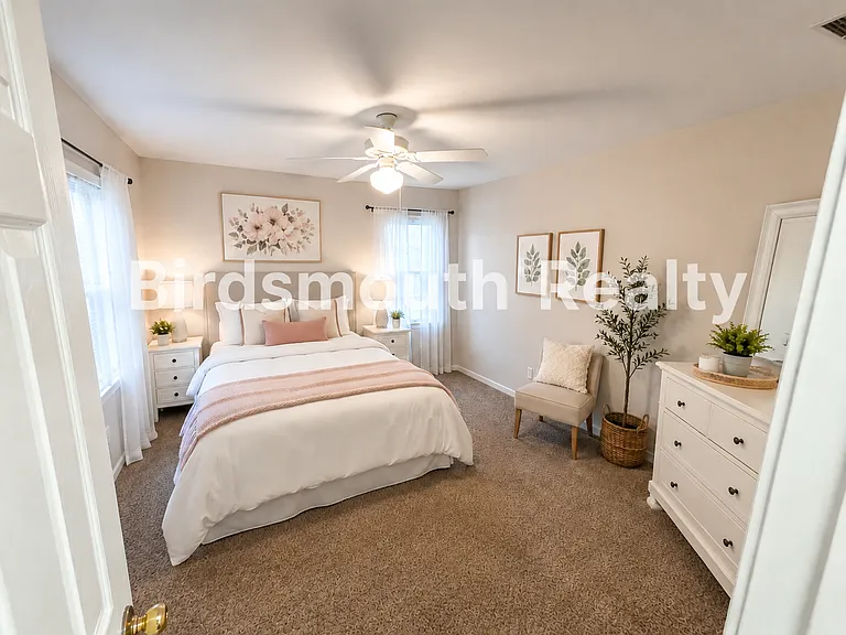 2662 White Oak back bedroom room. AI generated interior design