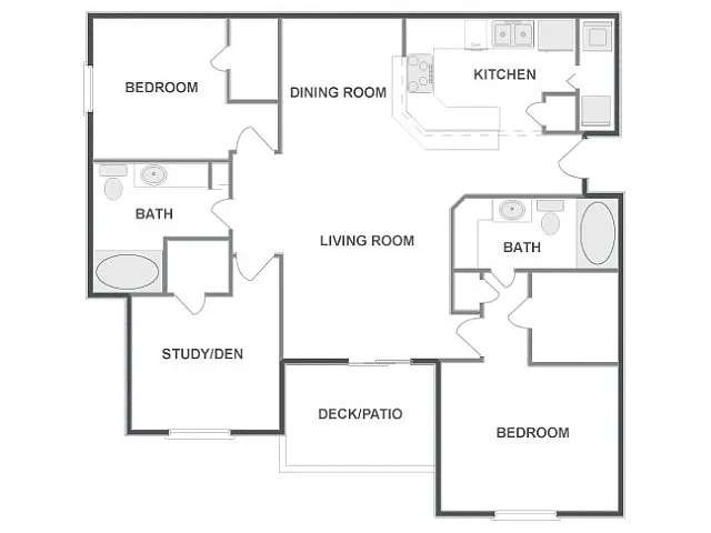 Floor plan D3 - Classic