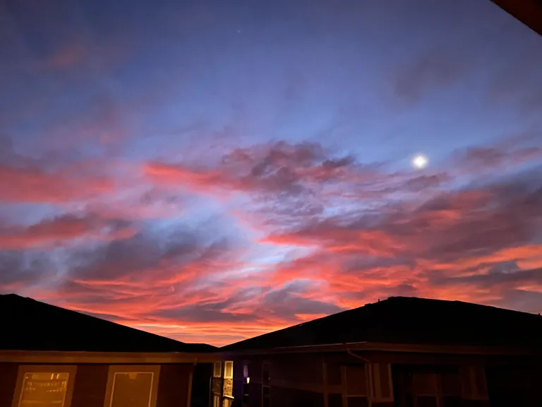 Sunrise from living room